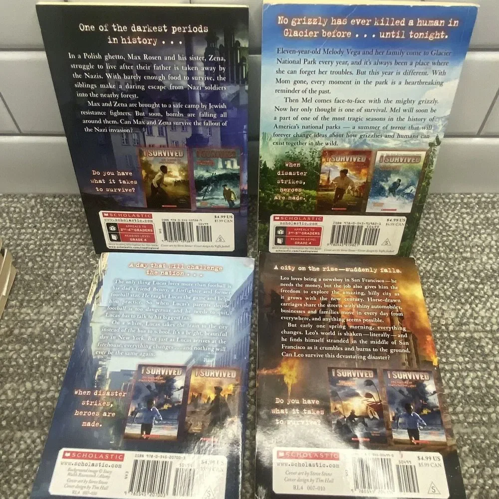 I Survived Book Set 12 Books‎ Elementary Middle Literacy